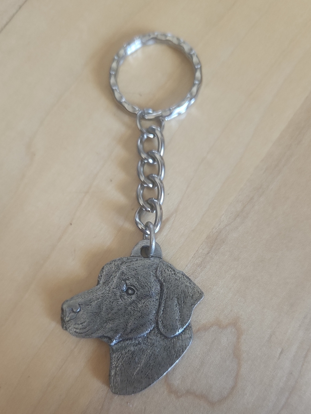 Pewter Rhodesian Ridgeback Head Keychain - Pet Accessories